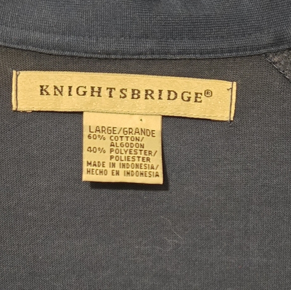 Knightbridge Classic Dark Navy Polo Shirt SzL Like New - Picture 4 of 6
